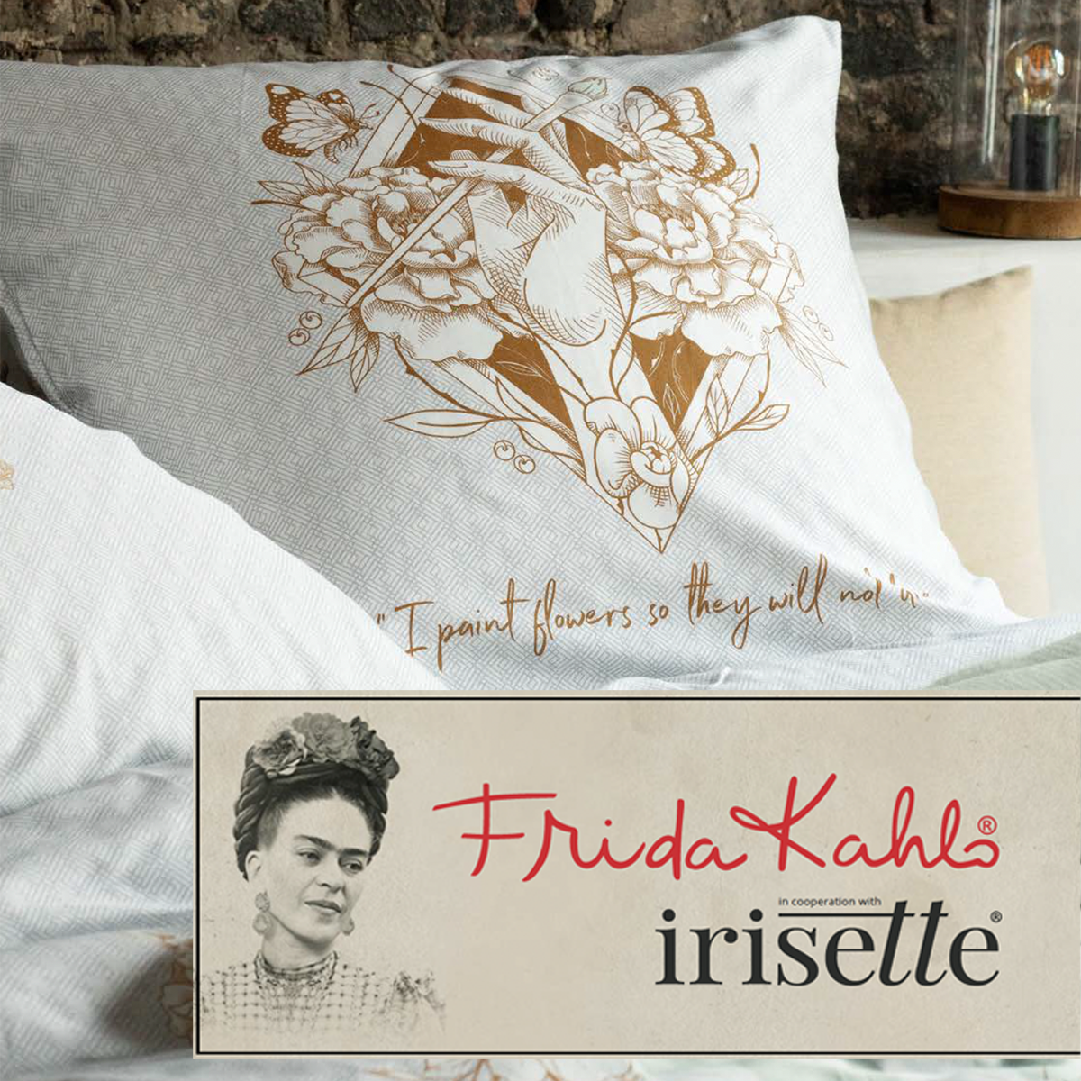 3D Bettwäsche Set Blumen Reproduktion Des Porträts Von Frida Kahlo